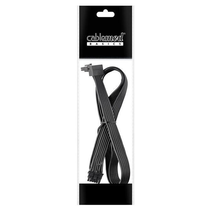 CableMod Basics Universelles 12V-2x6-Kabel, 90&deg; Anschluss, 16-Pin zu 16-Pin - schwarz, 60 cm, var. A image number 3