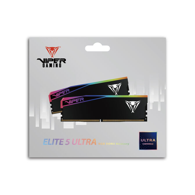 Patriot Viper Gaming RGB Elite 5 Ultra DDR5-6000 RAM, CL 28, AMD EXPO, Intel XMP 3.0 - 2x 24GB, black image number 5