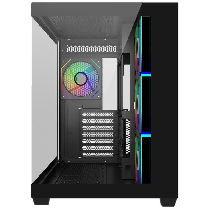Cooler Master Elite 681 PC-Geh&auml;use, Midi-Tower, ATX, Tempered Glass, RGB - inklusive 4x 120mm-ARGB-L&uuml;fter, schwarz image number 4