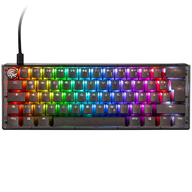 Ducky One 3 Aura Black Mini Gaming Keyboard, RGB LED - MX-Blue image number 1