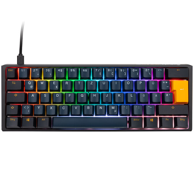 Ducky One 3 Pro Mini Nazca Line Gaming Keyboard, Mechanical, 8,000 Hz, Hot Swap, RGB - Cherry MX2A Blue, ISO (DE) image number 1