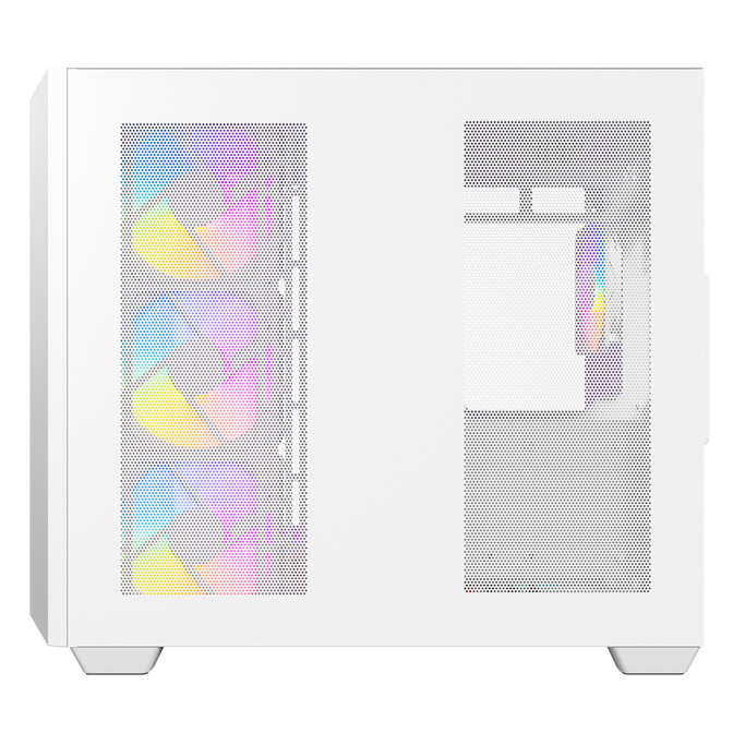 Antec C5 PC case, mid tower, ATX, RGB, tempered glass - white image number 5