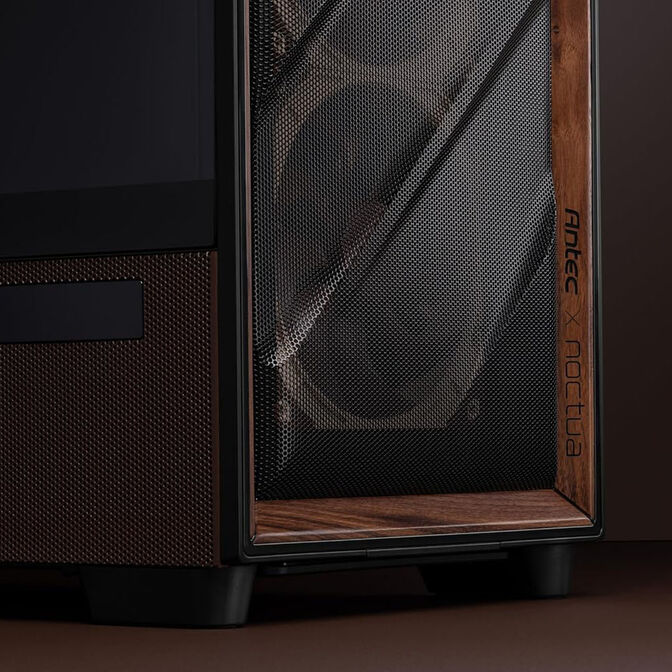 Antec Flux Pro Noctua Edition PC-Geh&auml;use, Midi-Tower, E-ATX, Tempered Glass - braun/schwarz image number 5