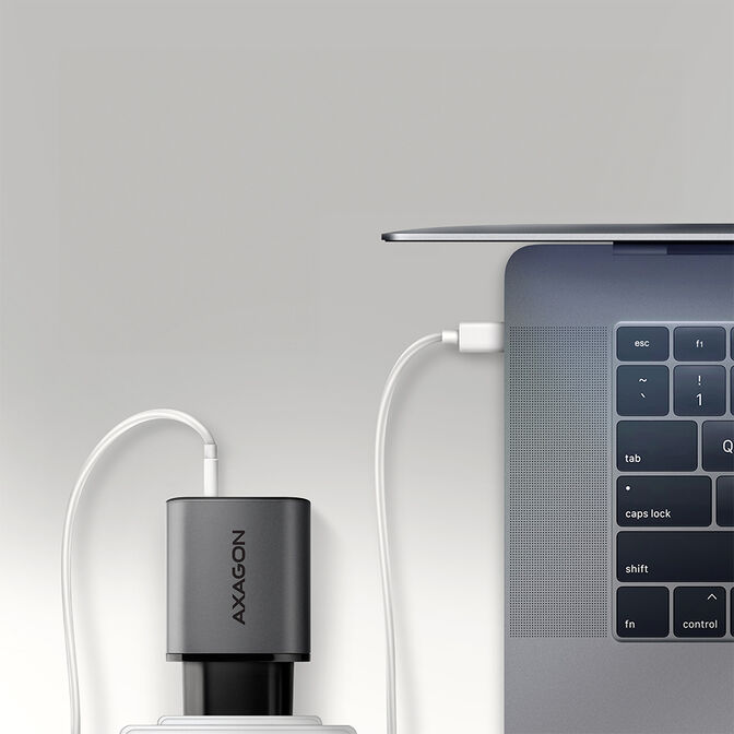 AXAGON ACU-PQ67D GaN Ladeger&auml;t, USB-C Power Delivery 3, USB-A Quick Charge 4 - grau image number 7