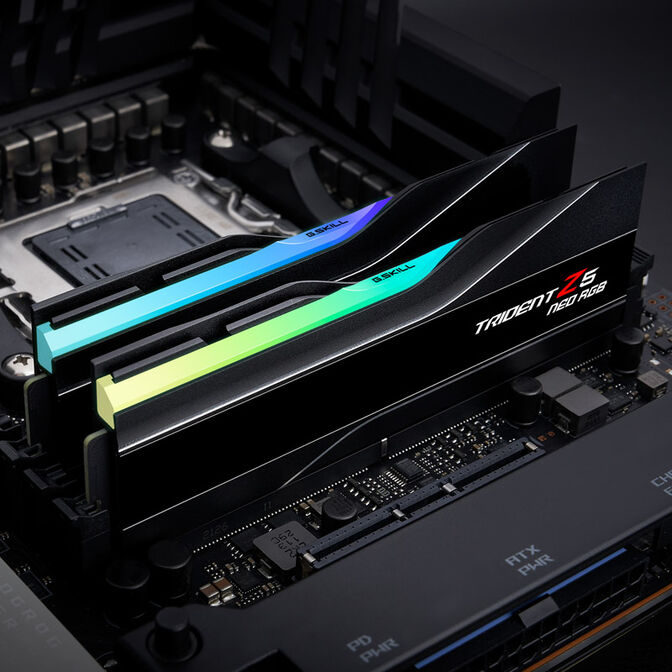 G.Skill Trident Z5 Neo RGB DDR5-6000 RAM, CL36, EXPO - 32 GB Dual-Kit, black image number 4