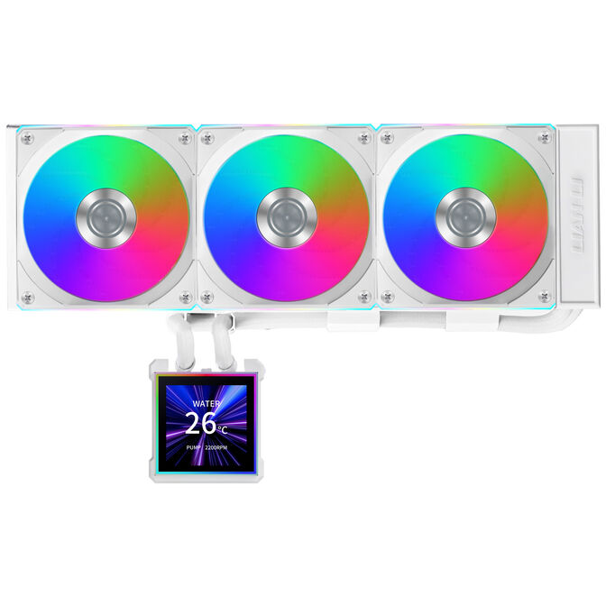 Lian Li HydroShift II LCD-S 360CL AiO-Wasserk&uuml;hlung, RGB, LCD-Display - 360mm, wei&szlig; image number 3