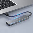 Graugear USB Hub, 4 Ports, 2x USB-A, 2x USB-C, inkl. USB-C Adapter image number null