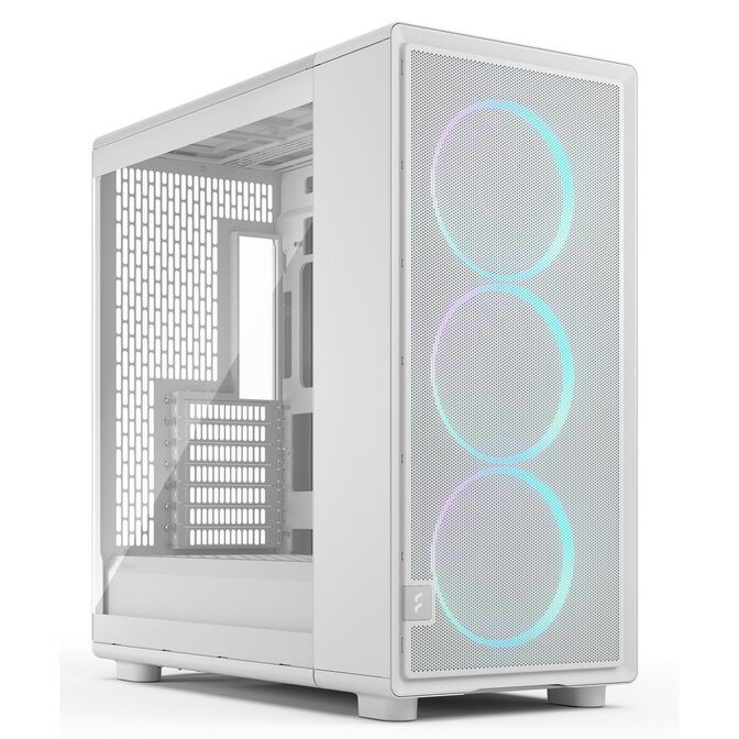 Fractal Design Epoch XL White RGB TG Clear Tint PC Case, Mid Tower, E-ATX, ARGB, Tempered Glass &ndash; white image number 0
