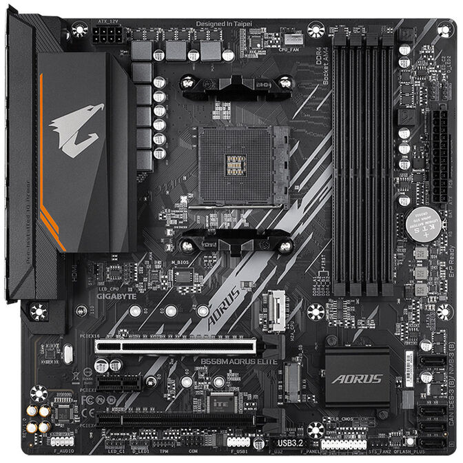 GIGABYTE B550M AORUS Elite, Socket AM4, AMD B550M, Micro-ATX - DDR4 image number 2