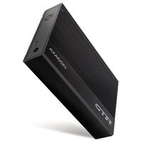 AXAGON EE35-GTR USB-C 3.2 Gen 1 - SATA 6G, 3.5" externes Festplattengeh&auml;use, geriffelt - schwarz