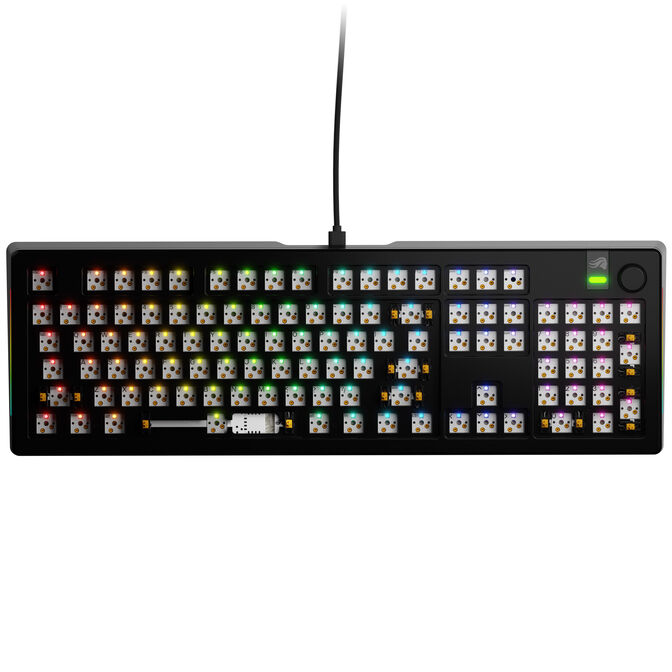 Glorious GMMK 3 Pro 100% Custom Gaming Keyboard - Barebone, ANSI Layout, Black image number 1