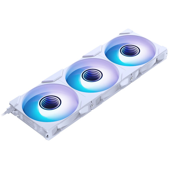 PHANTEKS "4-Pack" 1x M25 Gen2 PWM D-RGB Fan & 3-Pack Reverse Blade Fans, 120mm - White image number 17