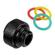 Alphacool Eiszapfen 13mm Hardtube Anschraubt&uuml;lle G1/4, 6-Pack - schwarz image number null