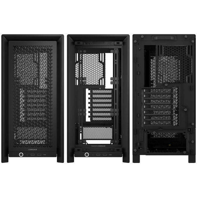 Corsair Frame 4000D PC case, Mid Tower, E-ATX, Tempered Glass - black image number 7