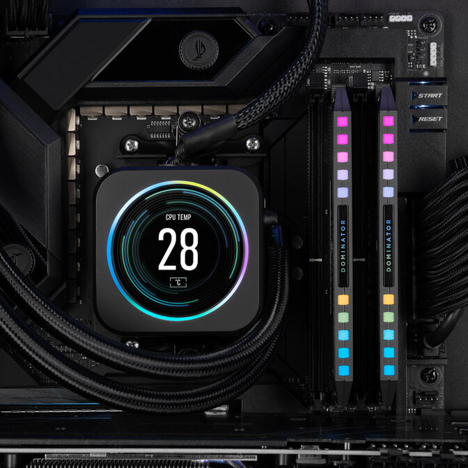 Corsair Dominator Platinum RGB DDR5-6000 RAM, CL30, EXPO - 64 GB Dual-Kit, grey image number 5