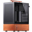 Jonsbo T7 PC Case, Mid Tower, mATX, Tempered Glass - black image number null