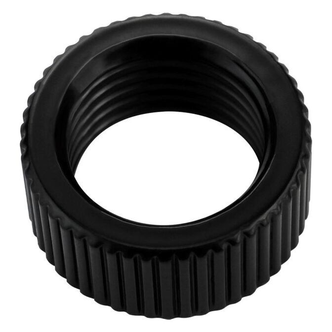 Koolance coupling adapter, 2x G1/4-inch external thread - black image number 0