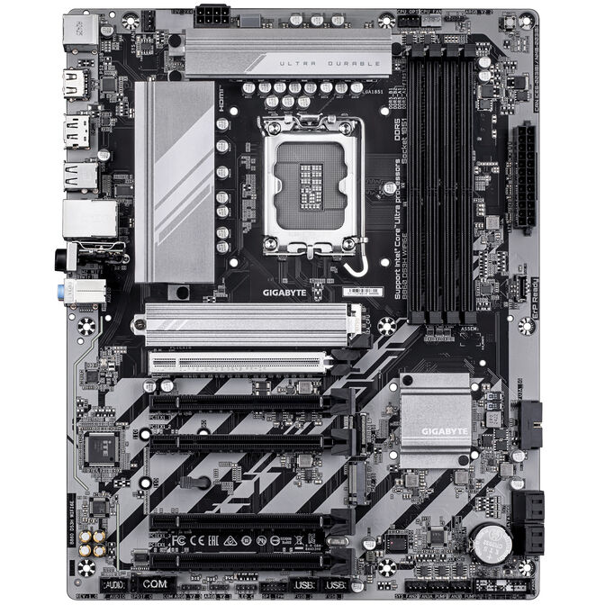 GIGABYTE B860 DS3H WiFi6E Mainboard, Sockel LGA 1851, Intel B860, ATX, DDR5 image number 2