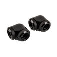 Corsair Hydro X Series XF Hardline Adapter 90 Degree 14mm OD to 14mm OD Hardtube - 2 Pack, Black image number null