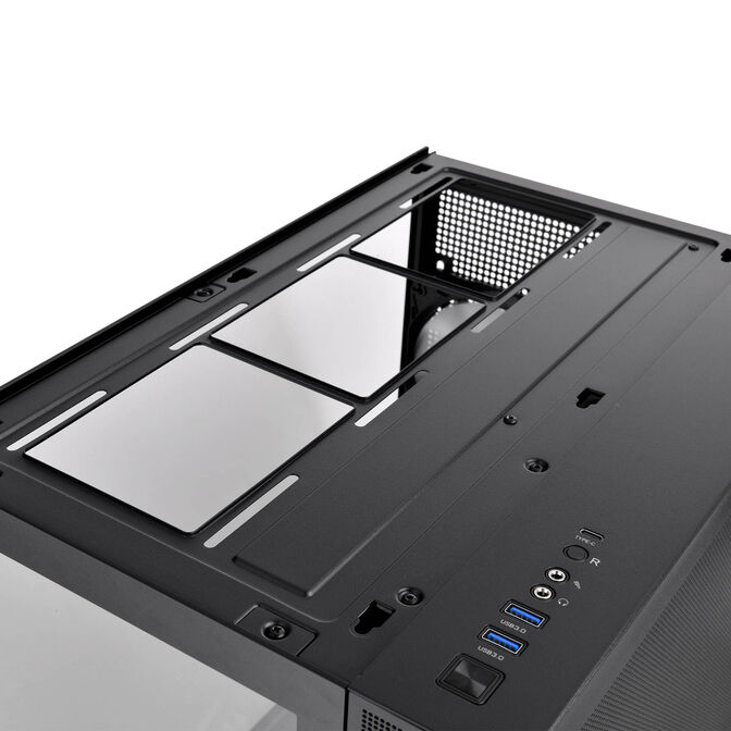 Thermaltake View 380 TG ARGB PC Case, Mid Tower, ATX, ARGB, Tempered Glass - Black image number 17