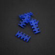 King Mod Service 8-Slot Cable Comb 4mm large - blue - set of 5 image number null