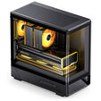 Jonsbo D200 PC Case, Mini Tower, mATX, Tempered Glass - black image number null