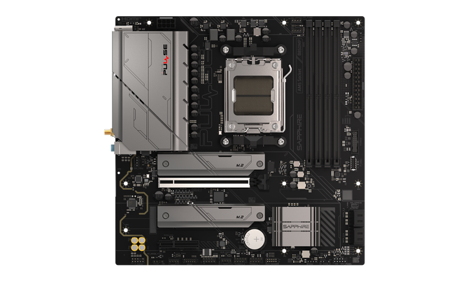 Sapphire Pulse B850M WiFi motherboard, Socket AM5, AMD B850, mATX, DDR5 image number 3