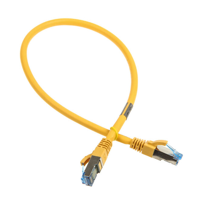 InLine Patchkabel Cat.6A, S/FTP (PiMf), 500MHz, gelb - 0,5m image number 1
