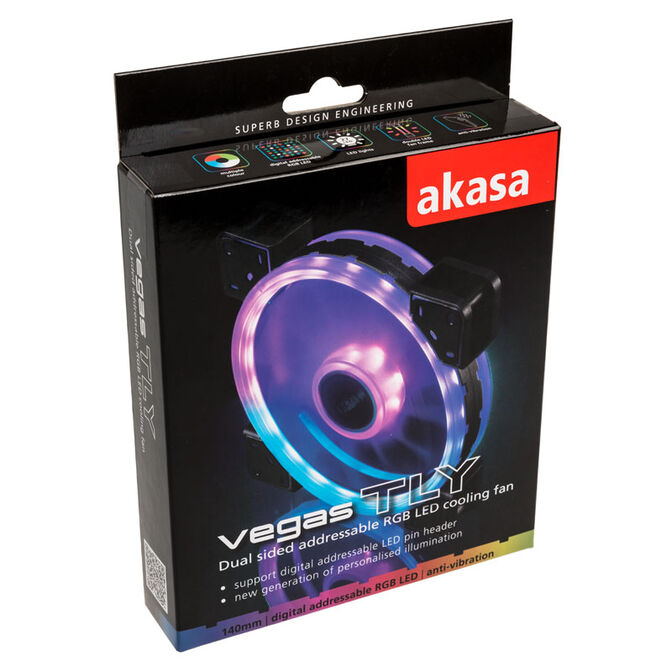 Akasa Vegas TLY Addressable-RGB L&uuml;fter - 140mm image number 8
