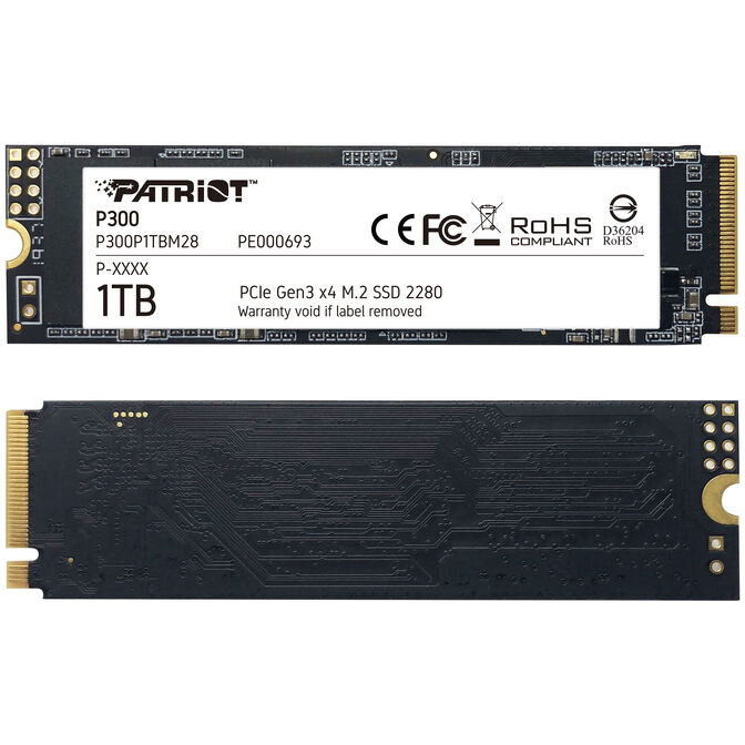 Patriot P300 NVMe SSD, PCIe 3.0. M.2 Type 2280 - 1TB image number 3