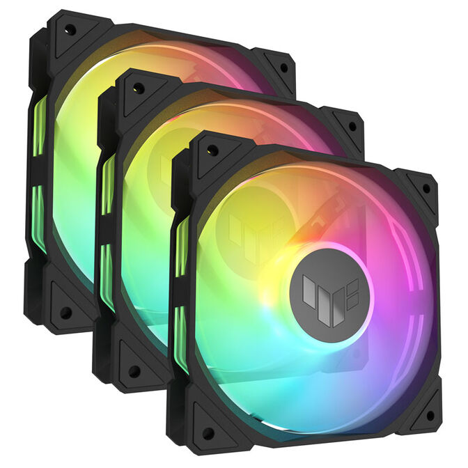 ASUS TUF Gaming TR120 Reverse, PWM ARGB L&uuml;fter 3er Pack - 120 mm, schwarz image number 0