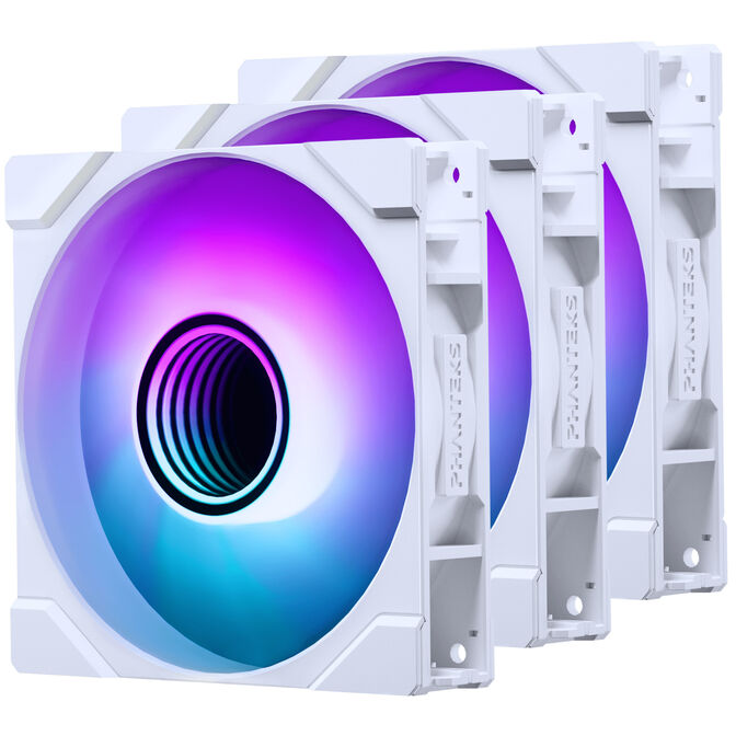PHANTEKS M25 Gen2 PWM D-RGB L&uuml;fter, 3er-Pack - 120mm, wei&szlig; image number 1