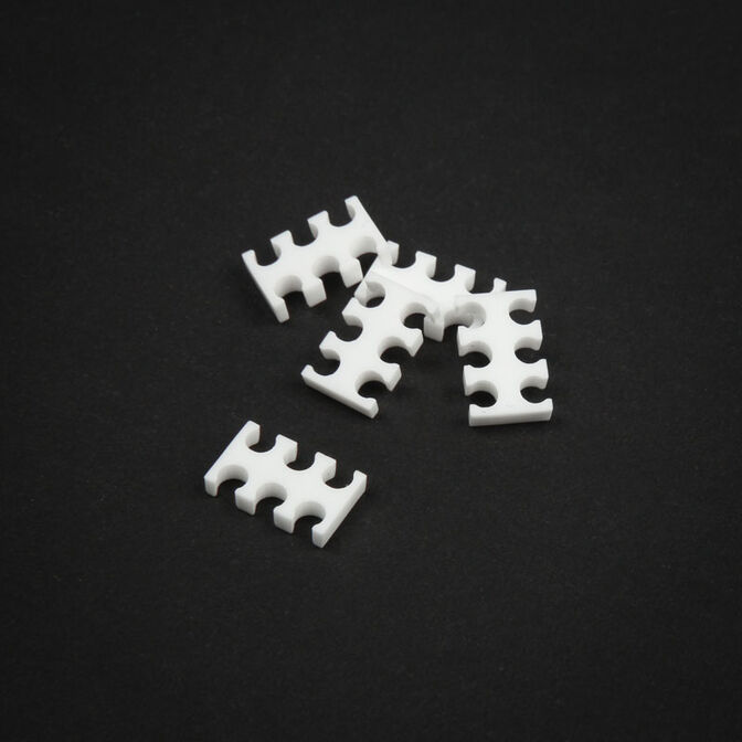 King Mod Service 6-Slot Cable Comb 4mm wide - white - set of 5 image number 0