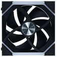 Lian Li UNI FAN SL FLEX Wireless PWM-L&uuml;fter, ARGB, Unendlichkeitsspiegel - Reverse Blade, 120mm, schwarz, 3er-Pack mit Controller image number null
