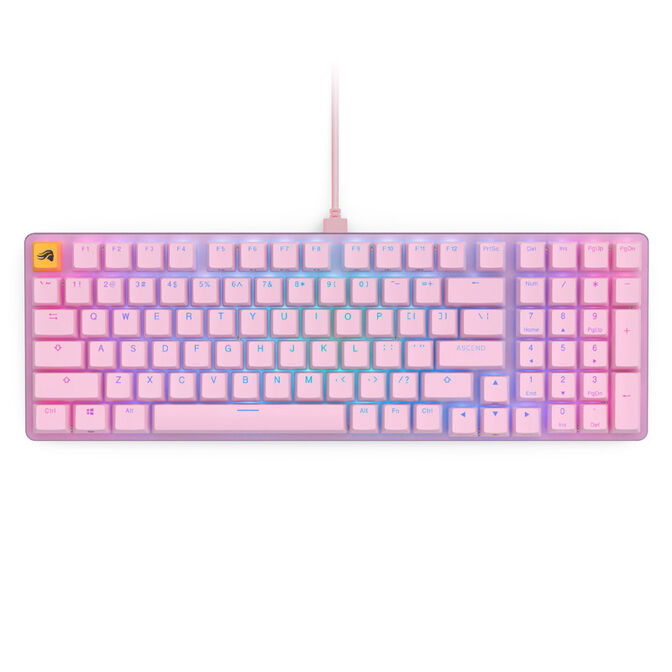 Glorious GMMK 2 Full-Size Tastatur - Fox Switches, ANSI-Layout, pink image number 1