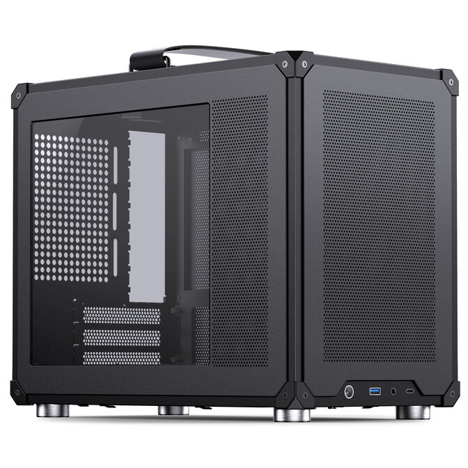 Jonsbo C6 MAX PC-Geh&auml;use, Mini-Geh&auml;use, Micro-ATX, Tempered Glass - schwarz image number 0
