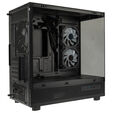 GSI SmartAssembly ARGB Glass Micro-ATX PC case, mid tower, Micro-ATX, Tempered Glass - black, 750 watts Gold power supply image number null