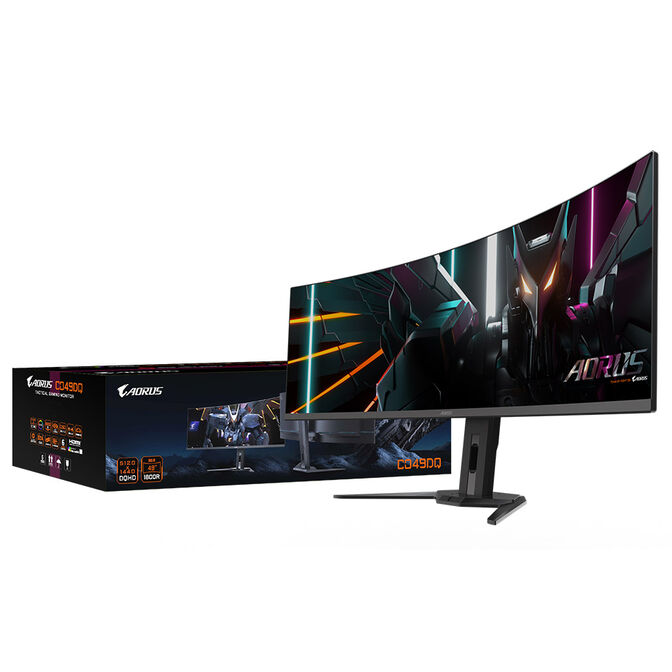 GIGABYTE Aorus CO49DQ, 49 Zoll Curved Gaming Monitor, 144 Hz, OLED, FreeSync Premium Pro image number 8