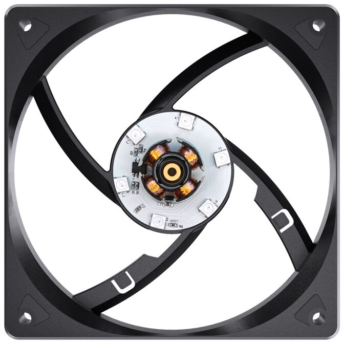 Jonsbo SL-120 Reverse Blade PWM Fan, ARGB - 120mm, black image number 9