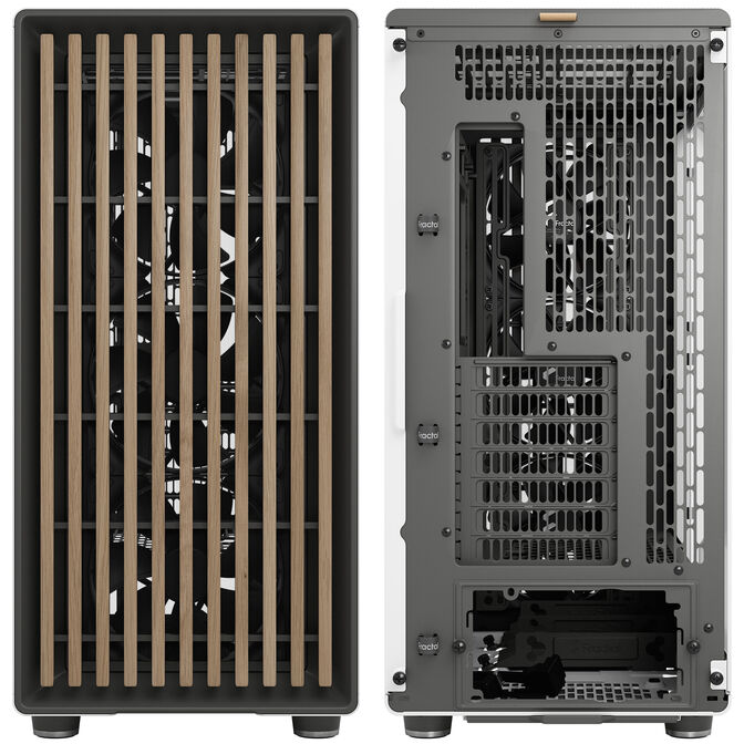 Fractal Design North XL RC Chalk TG Clear PC Case, Mid Tower, ATX, Tempered Glass - white image number 10