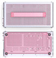 Jonsplus Z20 Micro-ATX case, with carrying handle - white/pink image number null