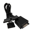 Silverstone CP06-L, Y-cable for SATA power connectors, 1 to 3 - black image number null