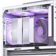 Jonsbo HX6280 CPU cooler, PWM, RGB - 130mm, white image number null