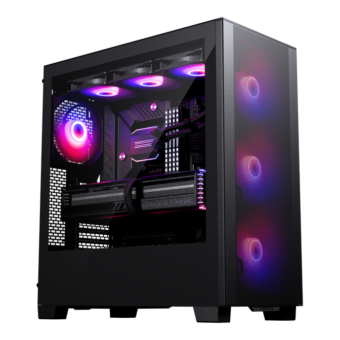 Phanteks XT Pro Ultra PC Case, Mid Tower, E-ATX, Tempered Glass, D-RGB - Black image number 0