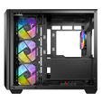 Antec C5 Computer Case, Mid-Tower, ATX, RGB, Tempered Glass - black image number null
