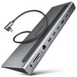 AXAGON 11-in-1 Hub with USB-C cable and power adapter image number null