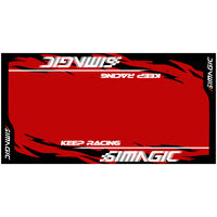 Simagic Teppich - schwarz / rot