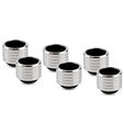 Thermal Grizzly DeltaMate Compression Fitting, Brass - Gloss Nickel, HT16, Pack of 6 image number null