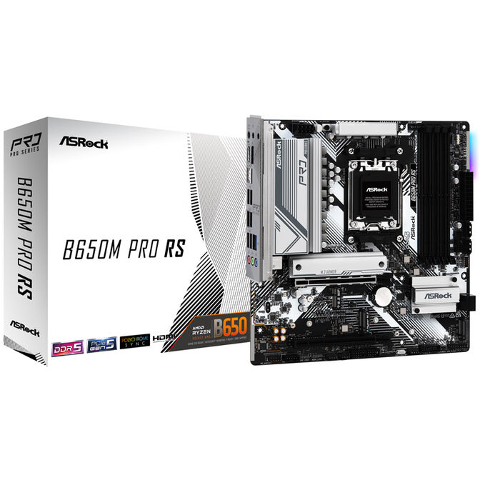 ASRock B650M Pro RS, AMD B650 Mainboard - Sockel AM5, DDR5 image number 0