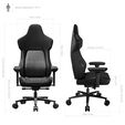 ThunderX3 CORE Modern Ergonomic Gaming Chair - Black image number null